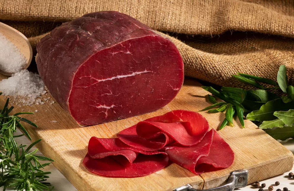 Bresaola di Chianina affettata