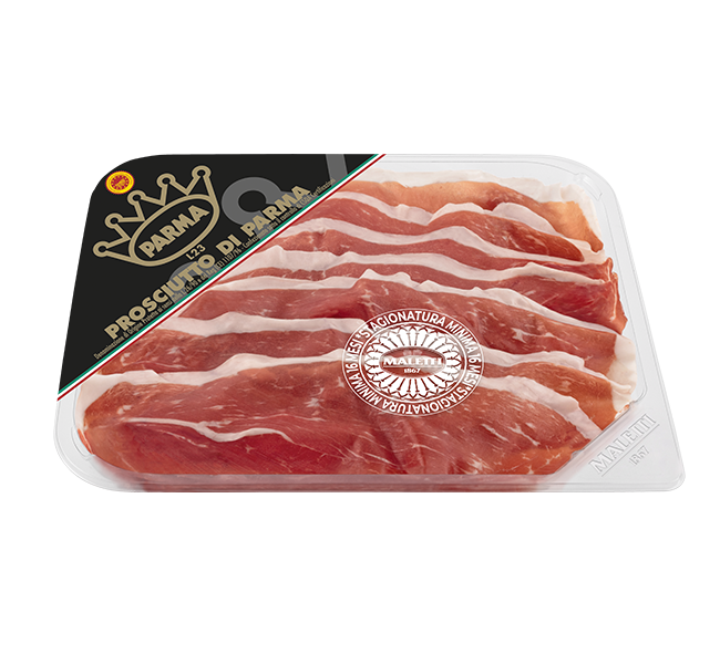 Cured PDO sliced Parma ham